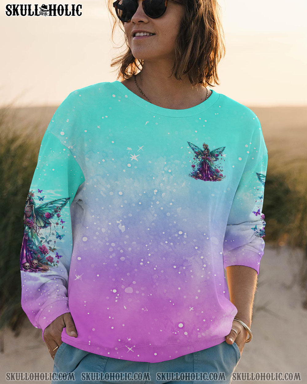 KARMA FAIRY SKULL SKELETON ALL OVER PRINT – TLNO2909241