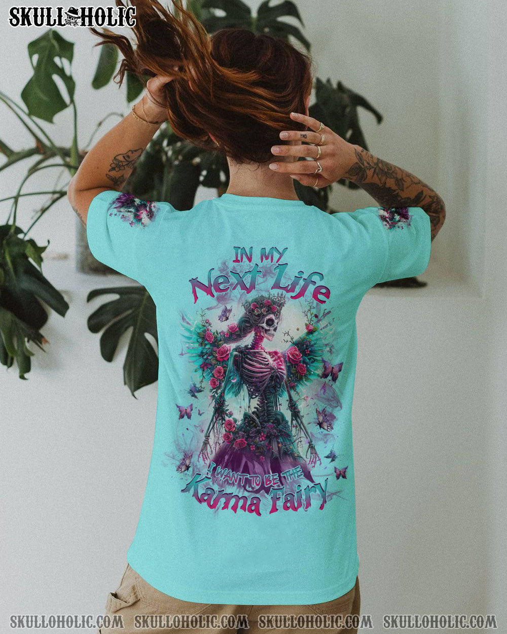 KARMA FAIRY SKULL SKELETON ALL OVER PRINT – TLNZ2802244