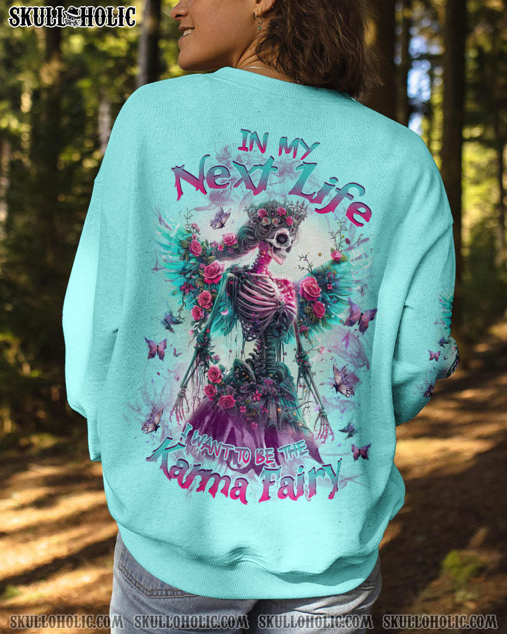 KARMA FAIRY SKULL SKELETON ALL OVER PRINT – TLNZ2802244