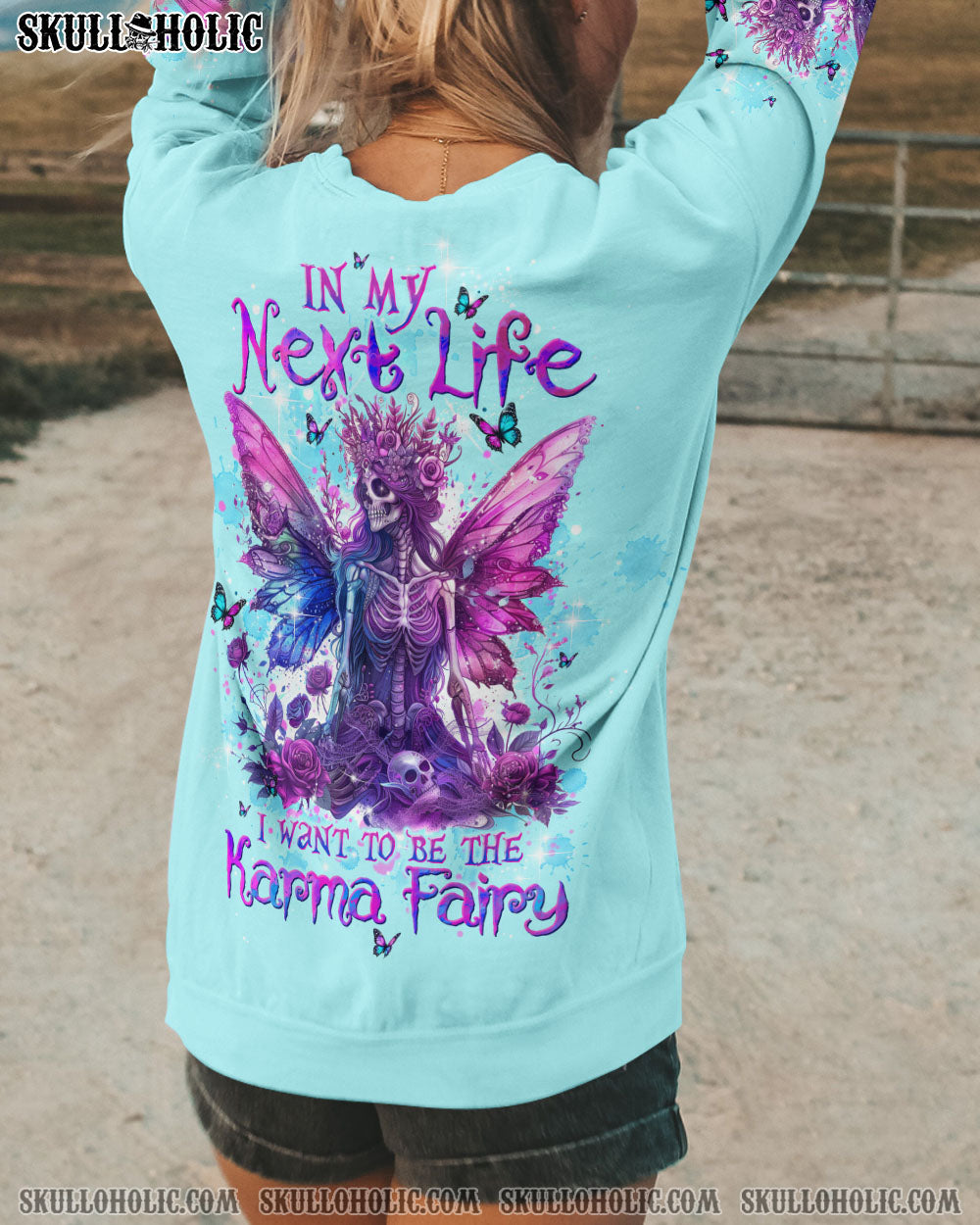 KARMA FAIRY SKULL SKELETON ALL OVER PRINT – TLTW2203241
