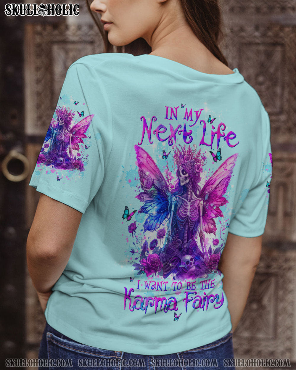 KARMA FAIRY SKULL SKELETON ALL OVER PRINT – TLTW2203241