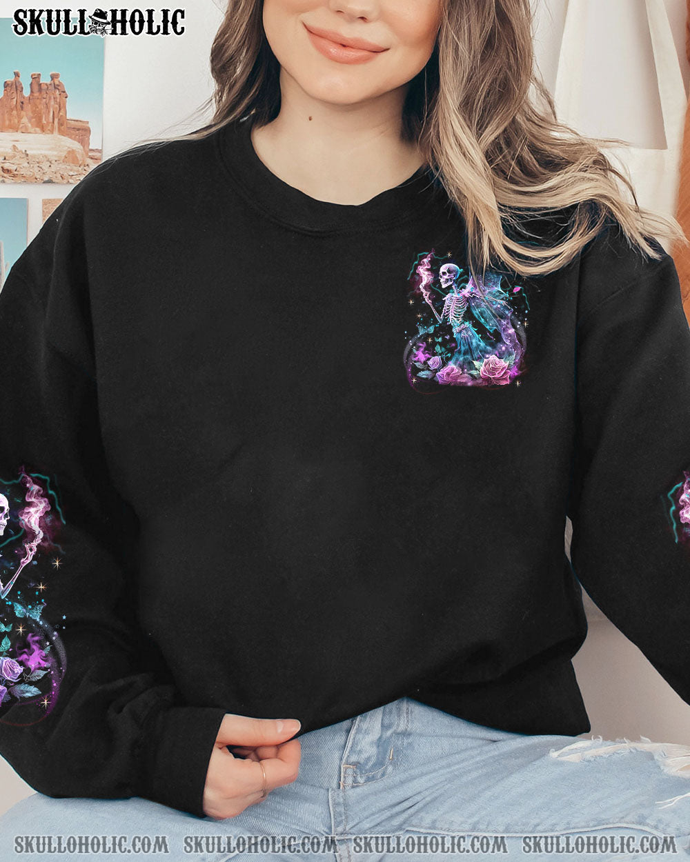 KARMA FAIRY SKULL SKELETON ALL OVER PRINT – YHHG2302234