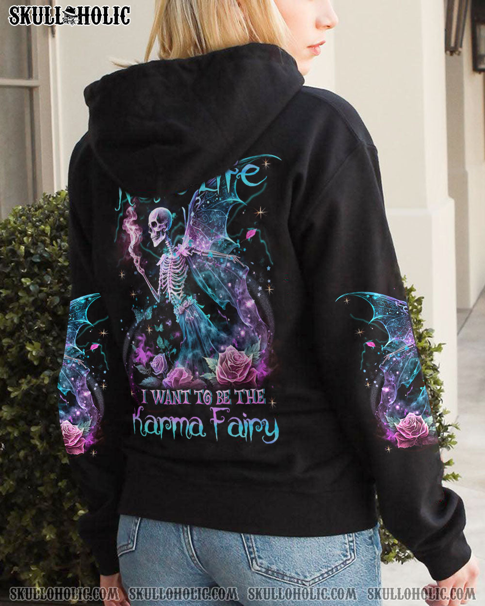 KARMA FAIRY SKULL SKELETON ALL OVER PRINT – YHHG2302234