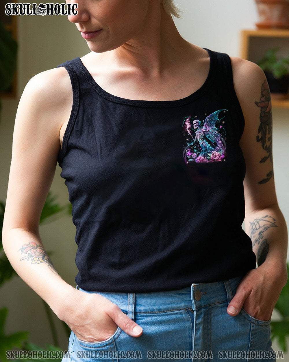 KARMA FAIRY SKULL SKELETON ALL OVER PRINT – YHHG2302234