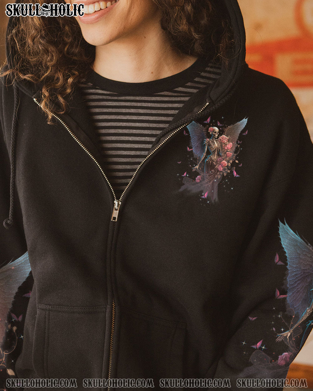 KARMA FAIRY SKULL SKELETON ROSE ALL OVER PRINT – TLTW0201232