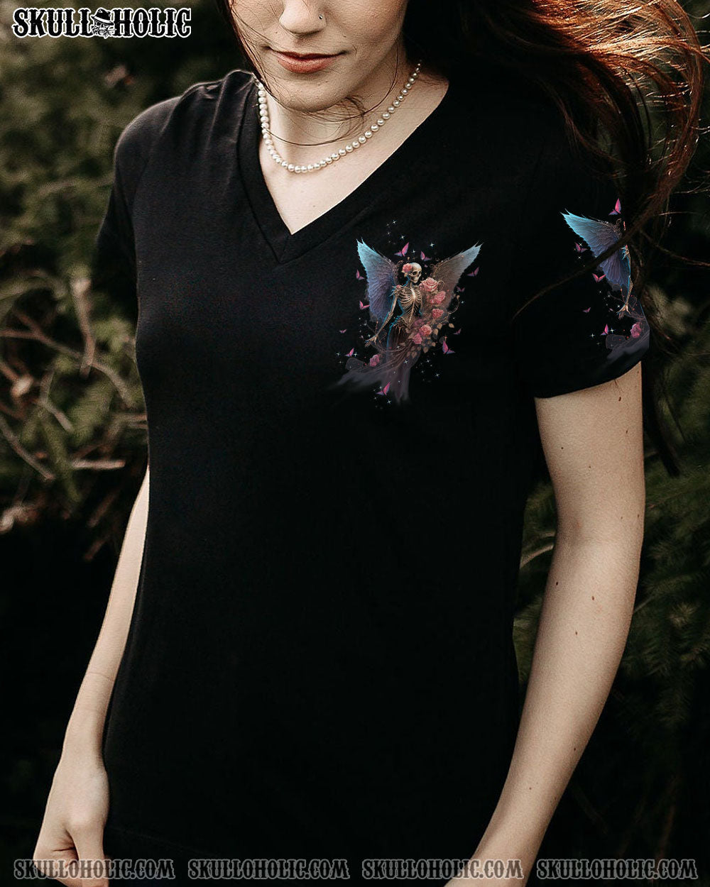 KARMA FAIRY SKULL SKELETON ROSE ALL OVER PRINT – TLTW0201232