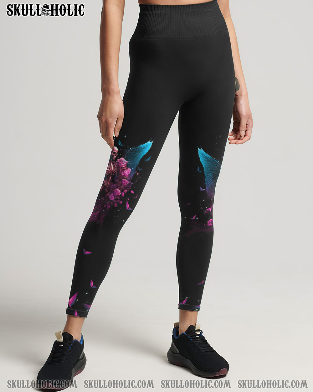 KARMA FAIRY SKULL SKELETON ROSE ALL OVER PRINT – TLTW0603237