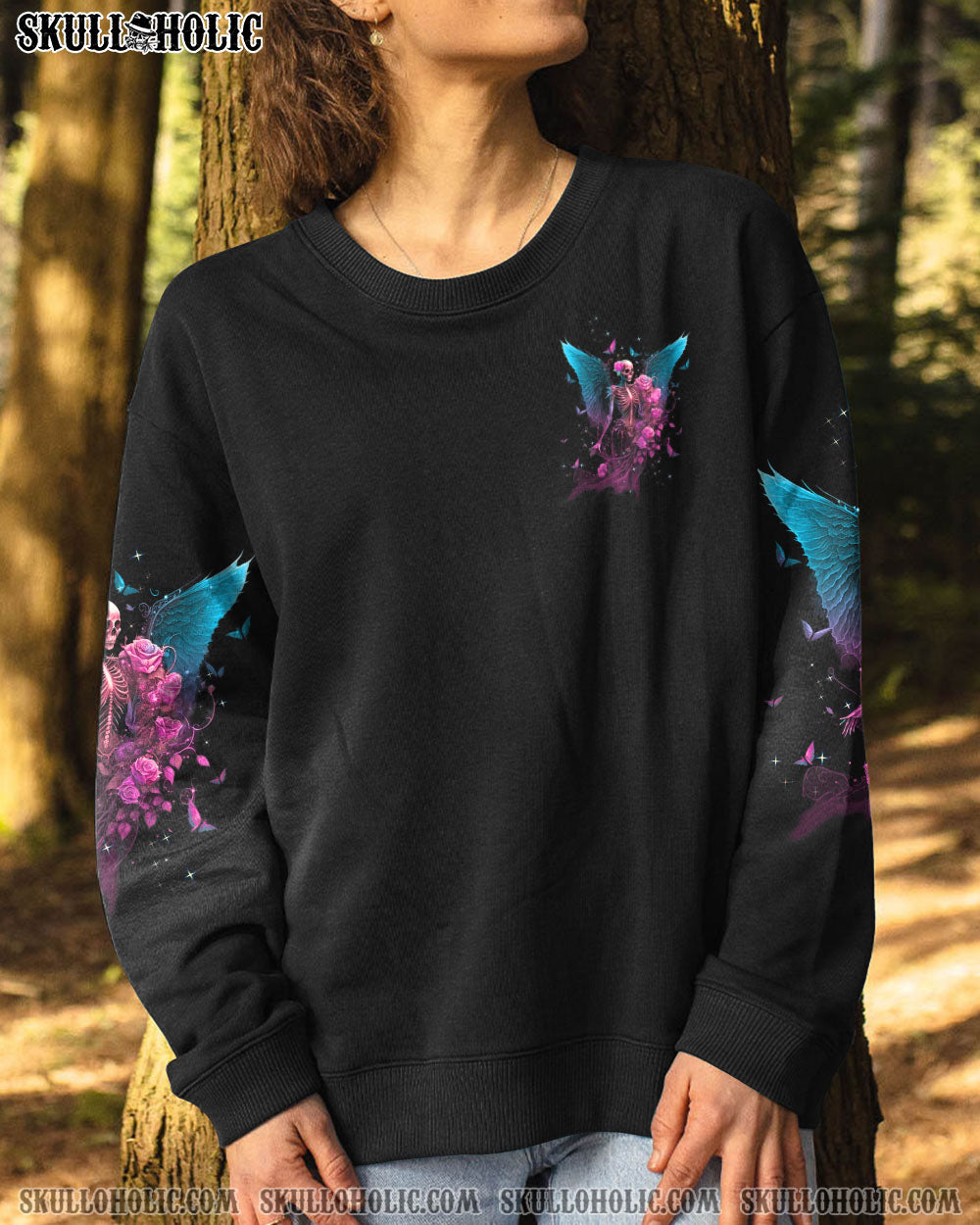 KARMA FAIRY SKULL SKELETON ROSE ALL OVER PRINT – TLTW0603237