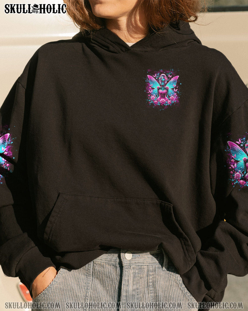 KARMA FAIRY SKULL SKELETON ROSE ALL OVER PRINT – YHDU0606241