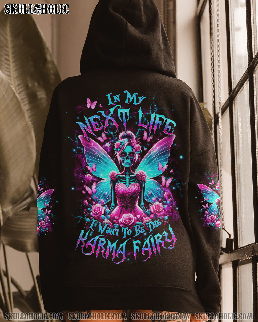 KARMA FAIRY SKULL SKELETON ROSE ALL OVER PRINT – YHDU0606241