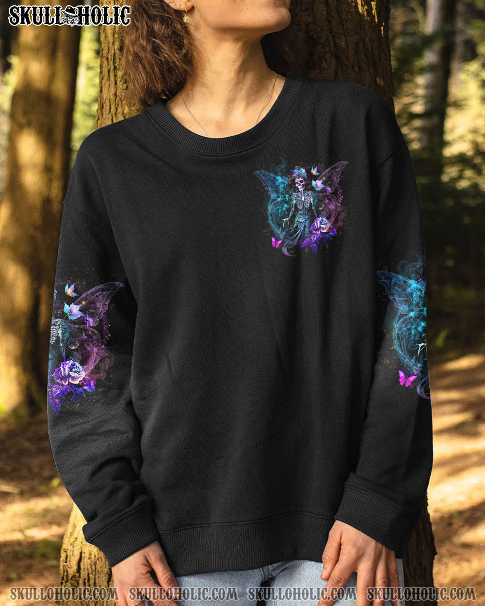 KARMA FAIRY SKULL SKELETON ROSE ALL OVER PRINT – YHLN2401232