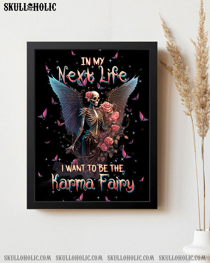 KARMA FAIRY SKULL SKELETON ROSE POSTER – TLTW0802234
