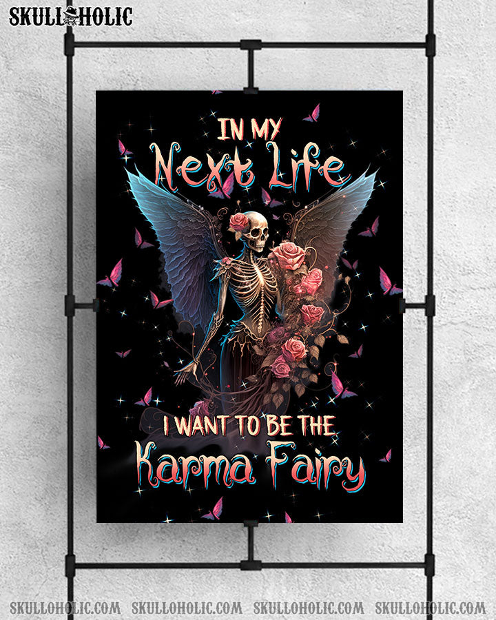 KARMA FAIRY SKULL SKELETON ROSE POSTER – TLTW0802234