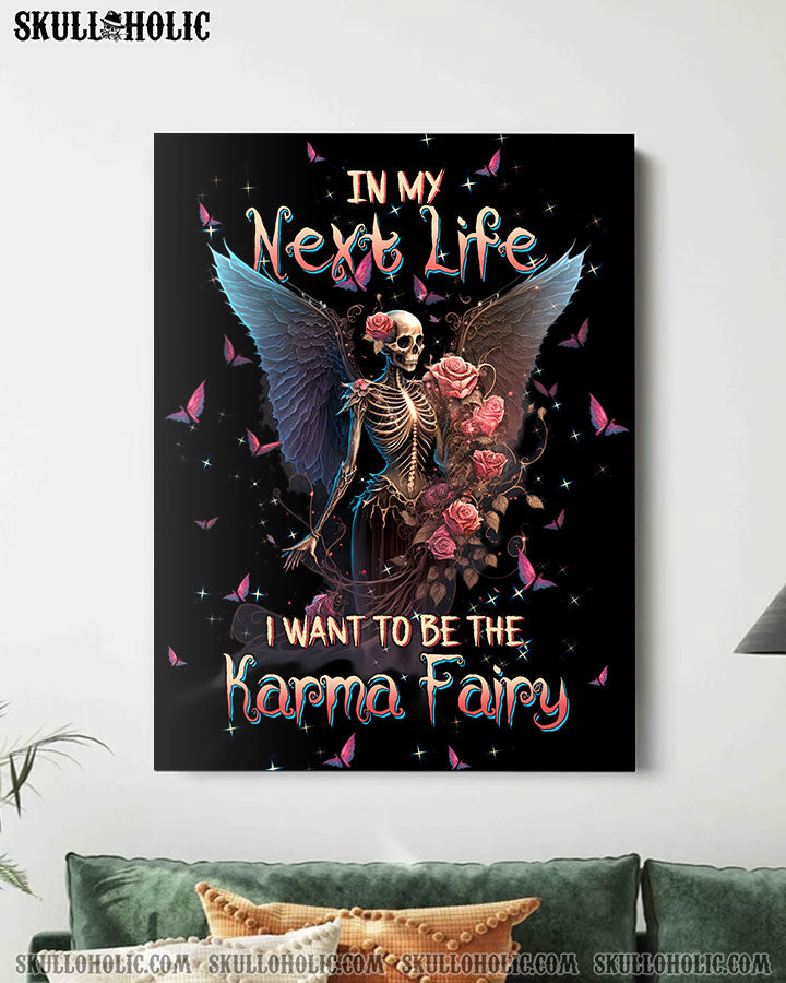 KARMA FAIRY SKULL SKELETON ROSE POSTER – TLTW0802234