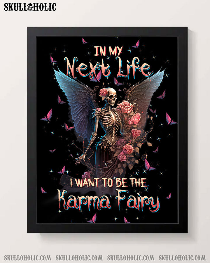 KARMA FAIRY SKULL SKELETON ROSE POSTER – TLTW0802234