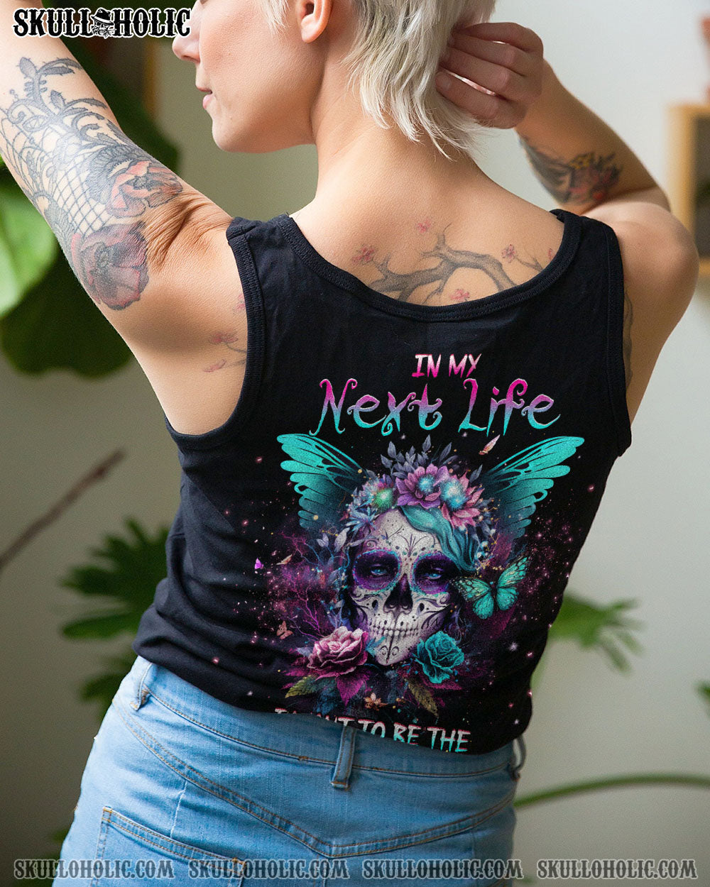 KARMA FAIRY SKULL SUGAR SKULL ALL OVER PRINT – YHHG0803234