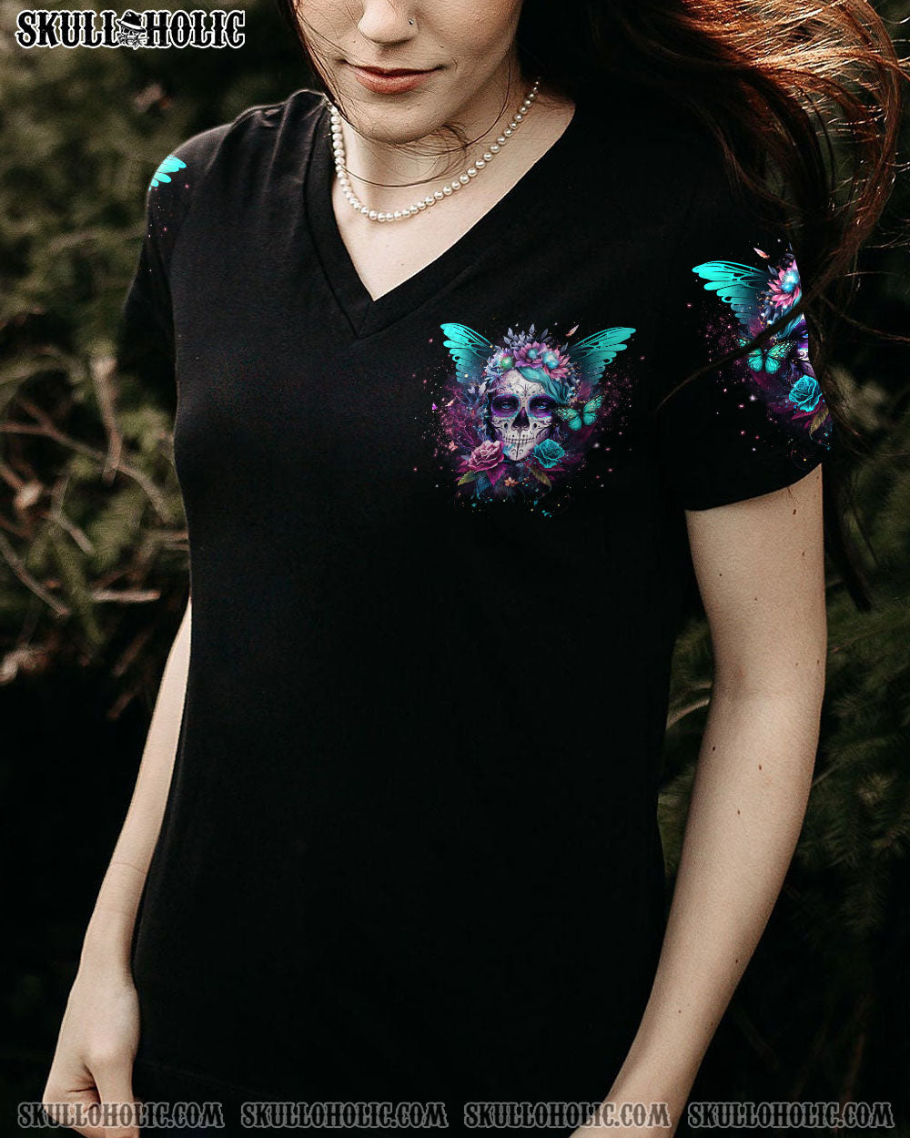 KARMA FAIRY SKULL SUGAR SKULL ALL OVER PRINT – YHHG0803234