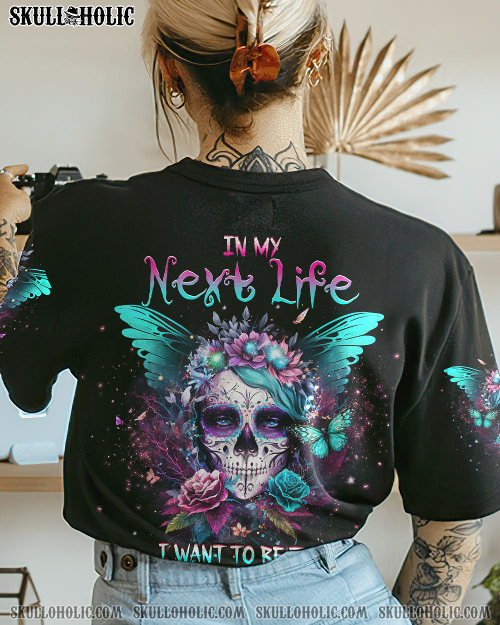 KARMA FAIRY SKULL SUGAR SKULL ALL OVER PRINT – YHHG0803234