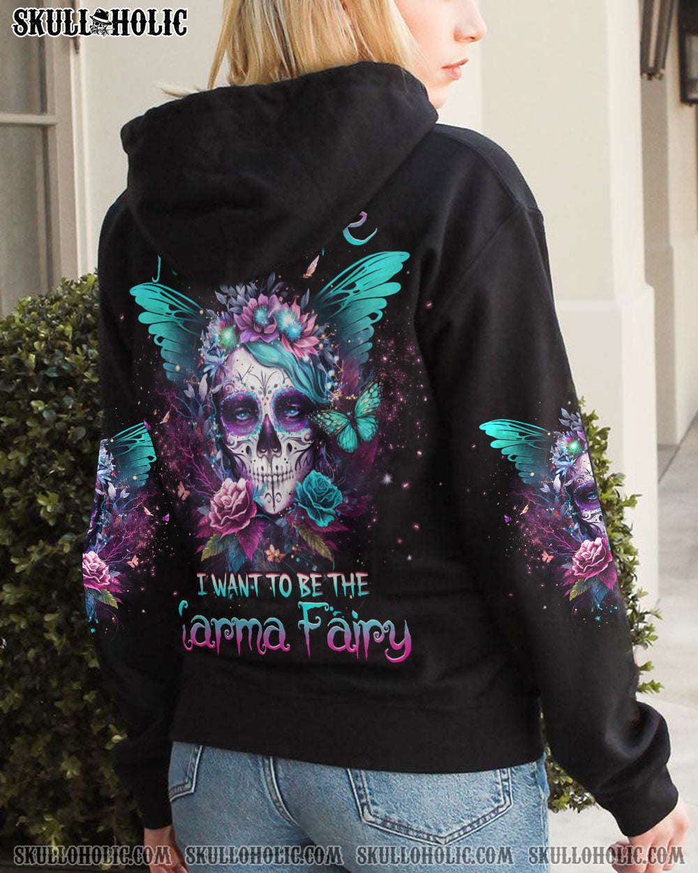 KARMA FAIRY SKULL SUGAR SKULL ALL OVER PRINT – YHHG0803234