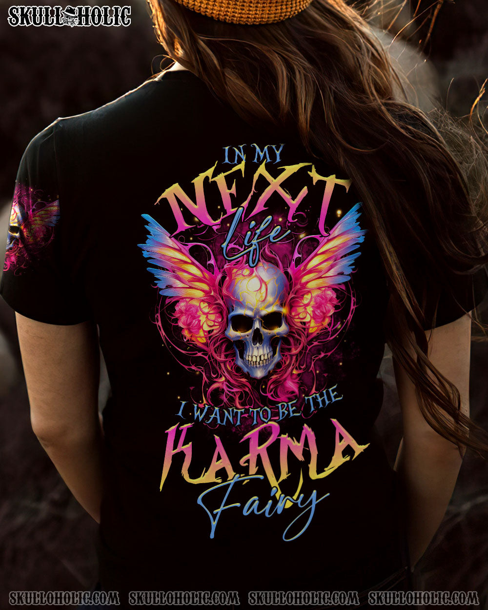 KARMA FAIRY SKULL WINGS ALL OVER PRINT – TLTR1907234