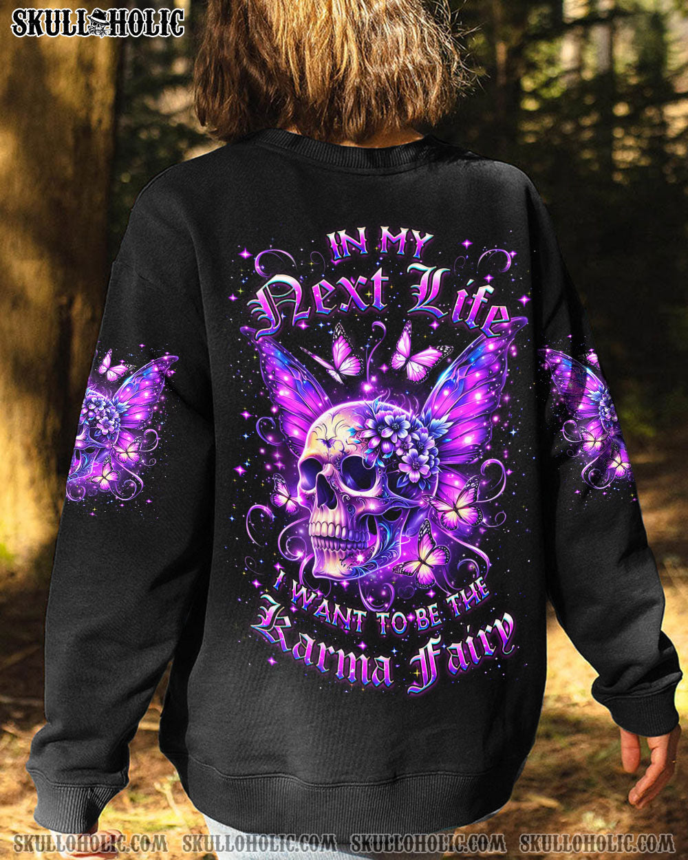 KARMA FAIRY SKULL WINGS ALL OVER PRINT – YHDU2406243