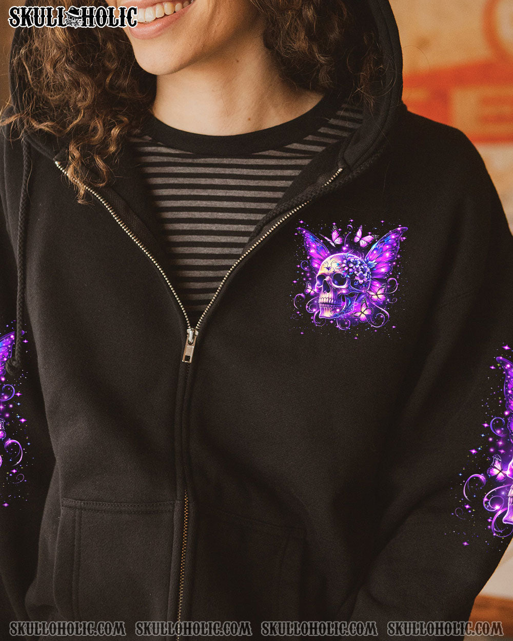 KARMA FAIRY SKULL WINGS ALL OVER PRINT – YHDU2406243