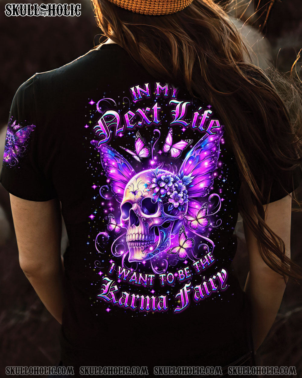 KARMA FAIRY SKULL WINGS ALL OVER PRINT – YHDU2406243