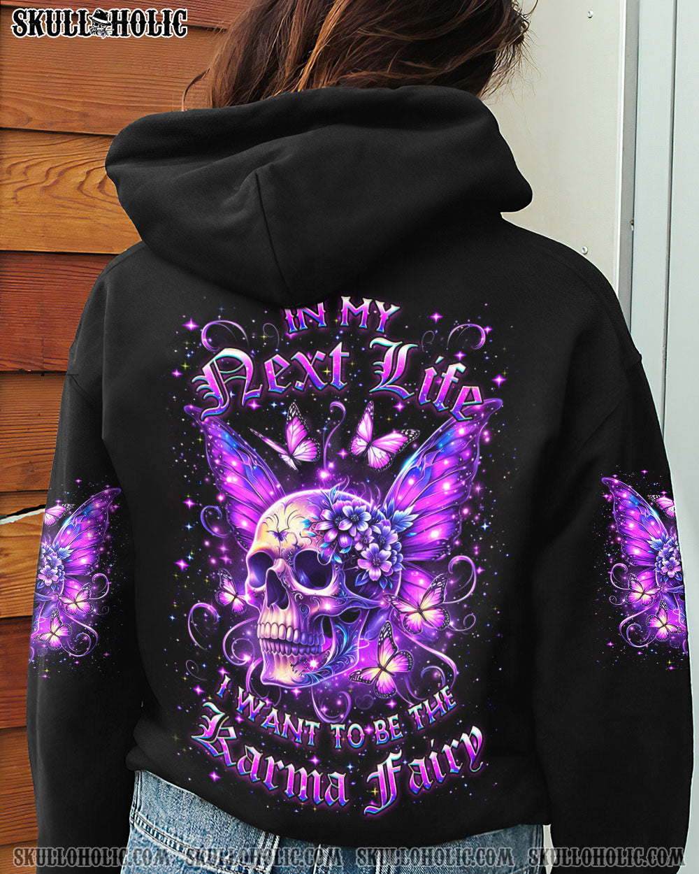 KARMA FAIRY SKULL WINGS ALL OVER PRINT – YHDU2406243