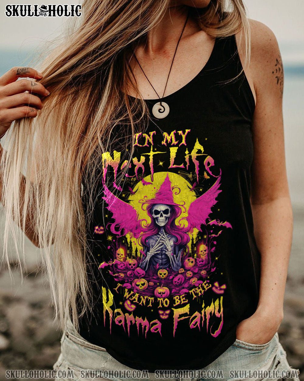 KARMA FAIRY SKULL WITCH HALLOWEEN ALL OVER PRINT – TLTW1108232