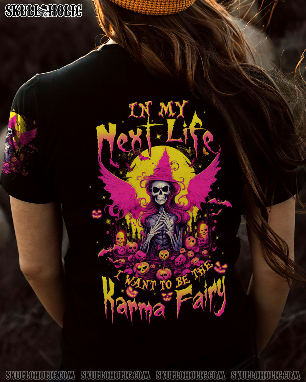KARMA FAIRY SKULL WITCH HALLOWEEN ALL OVER PRINT – TLTW1108232