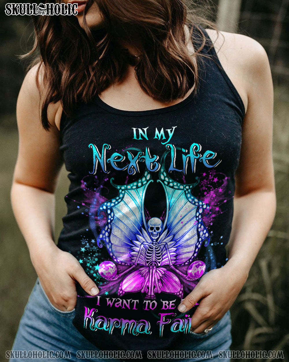 KARMA FAIRY SUGAR SKULL ALL OVER PRINT – YHLN1301234