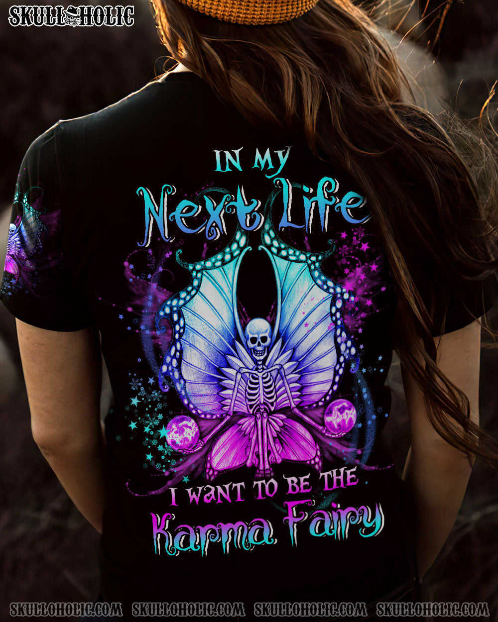 KARMA FAIRY SUGAR SKULL ALL OVER PRINT – YHLN1301234
