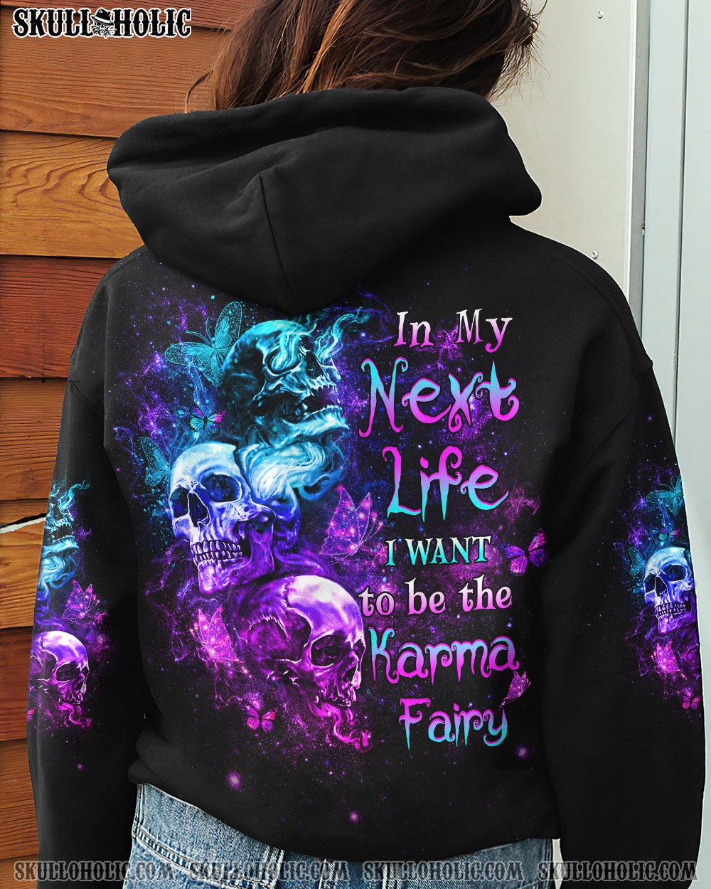 KARMA FAIRY THREE SKULLS ALL OVER PRINT – YHHG2012224