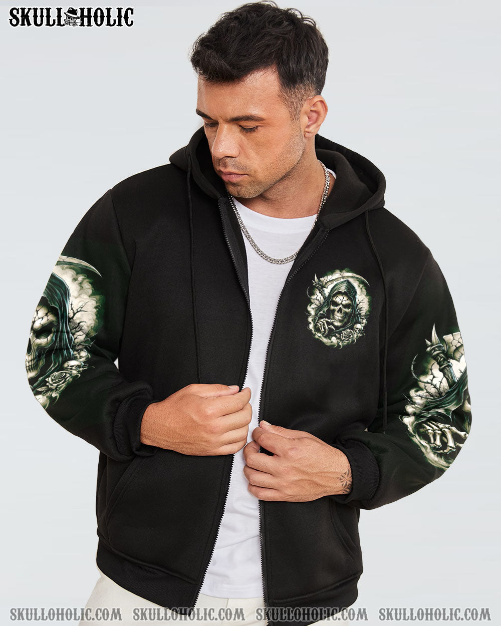 LIFE ISN’T F EASY SKULL ALL OVER PRINT – TY1902241