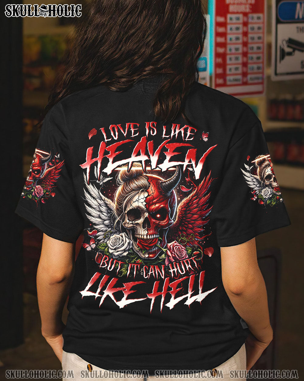 LOVE IS LIKE HEAVEN BUT IT CAN HURT LIKE HELL ALL OVER PRINT – TYQY2706241