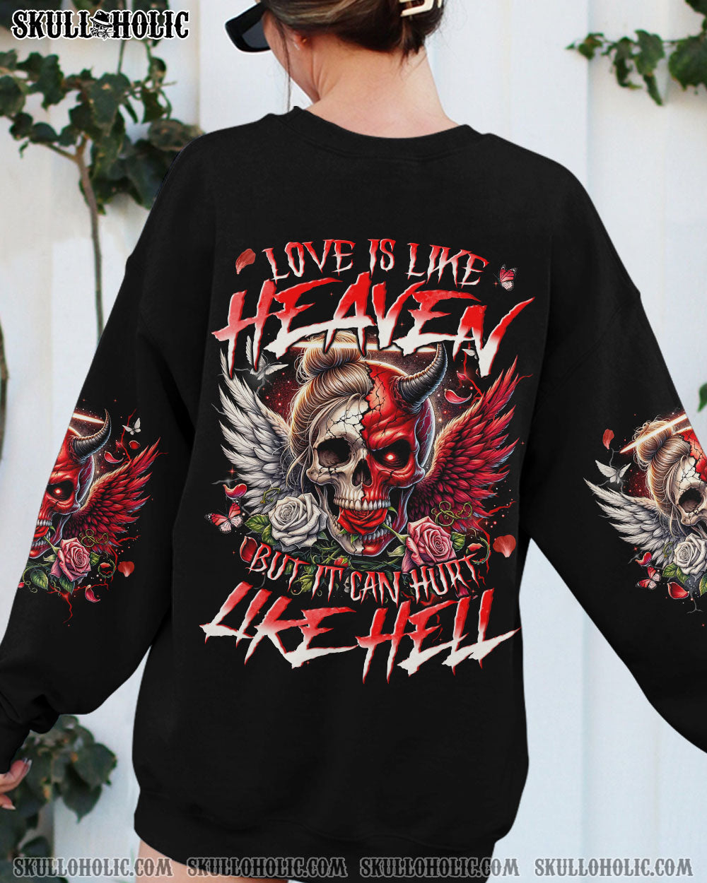 LOVE IS LIKE HEAVEN BUT IT CAN HURT LIKE HELL ALL OVER PRINT – TYQY2706241