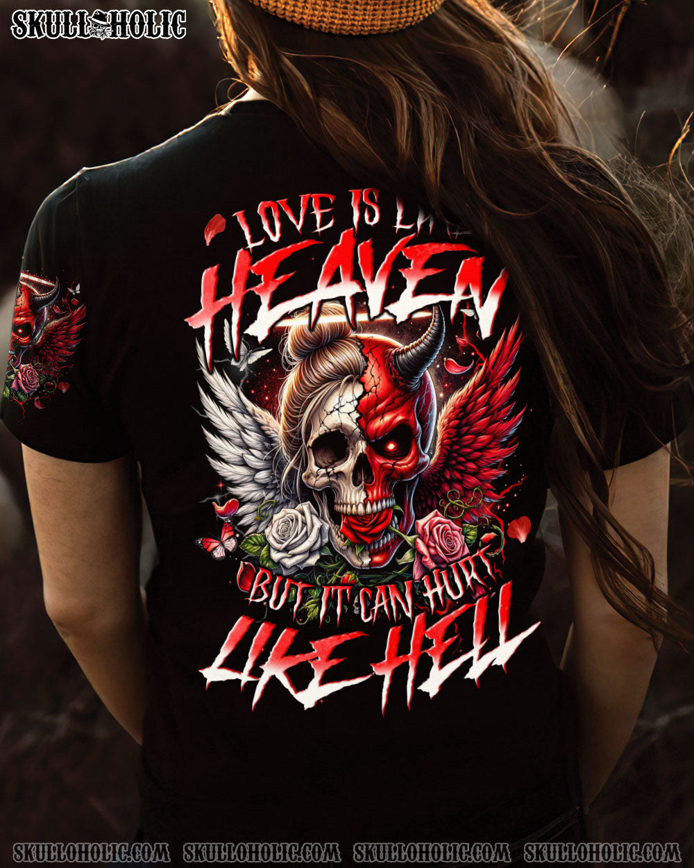 LOVE IS LIKE HEAVEN BUT IT CAN HURT LIKE HELL ALL OVER PRINT – TYQY2706241
