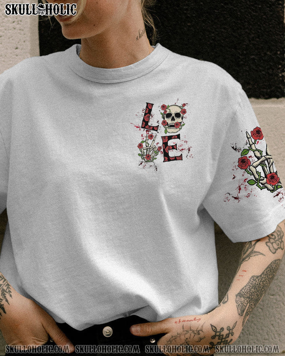 LOVE SKULL ROSE ALL OVER PRINT – TLTW0803232