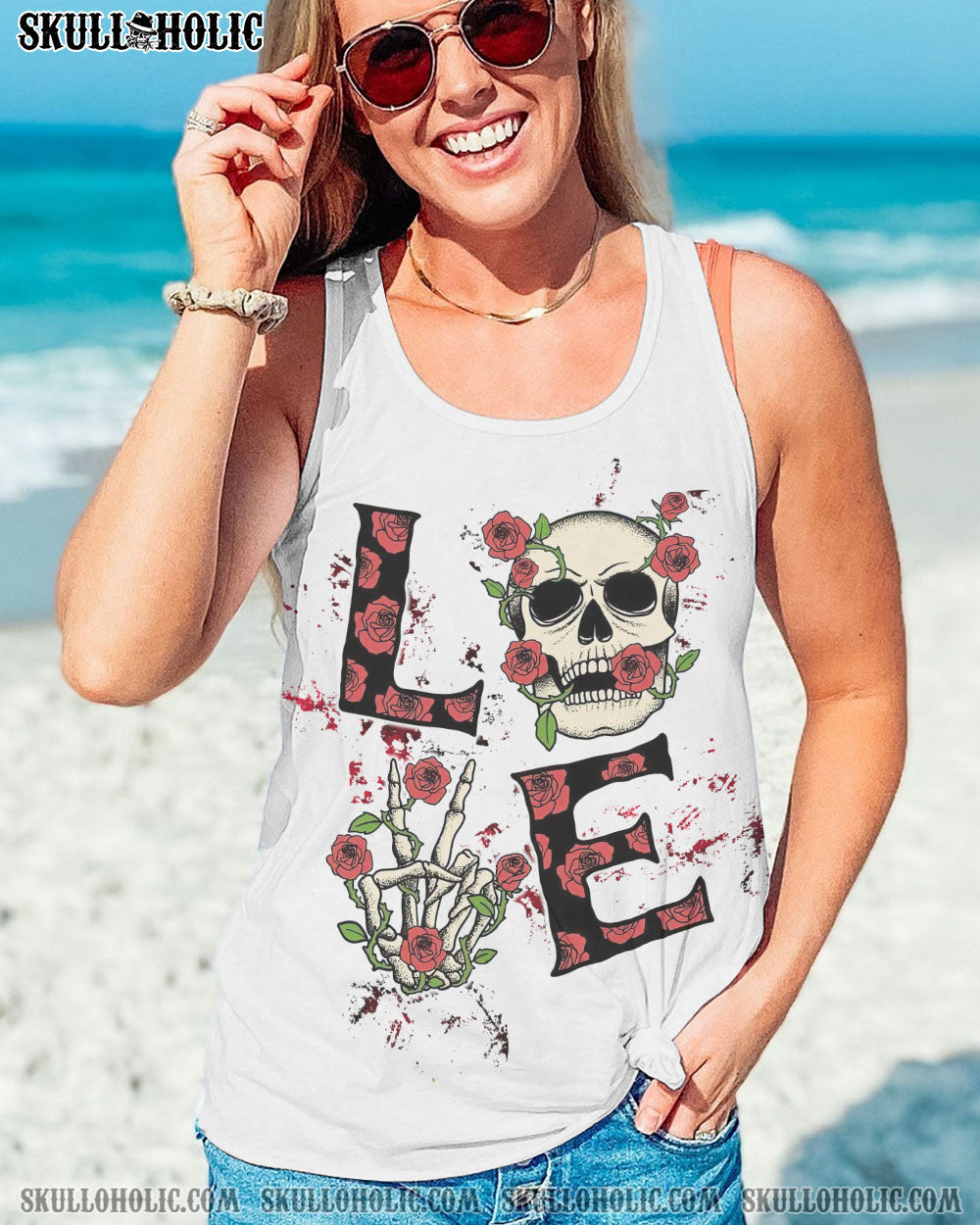LOVE SKULL ROSE ALL OVER PRINT – TLTW0803232