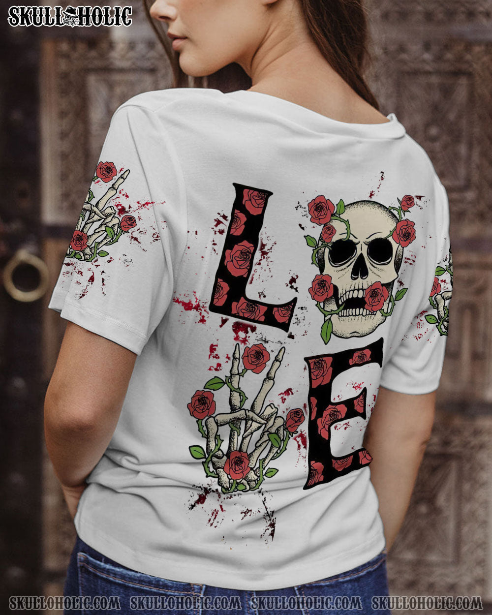 LOVE SKULL ROSE ALL OVER PRINT – TLTW0803232