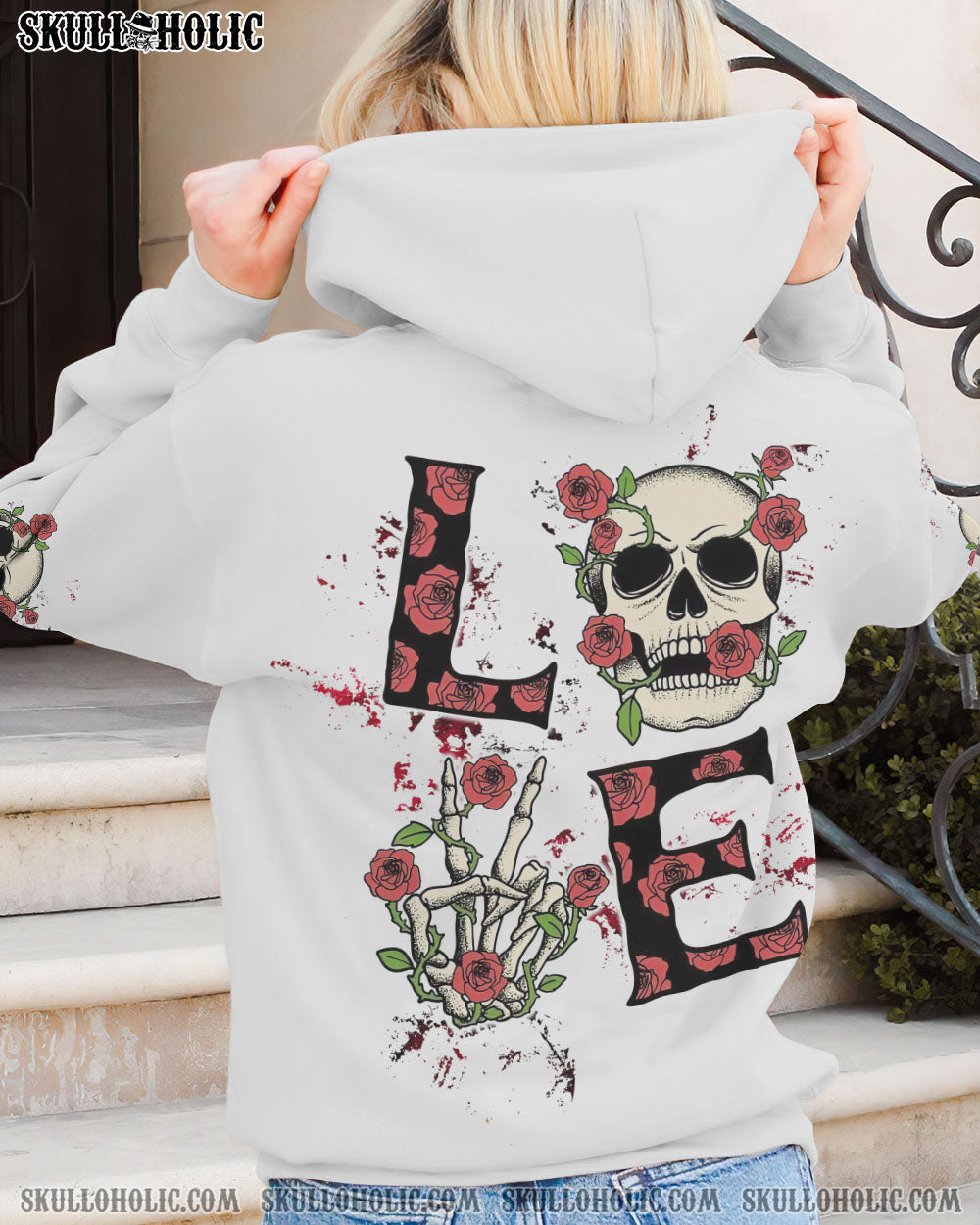 LOVE SKULL ROSE ALL OVER PRINT – TLTW0803232
