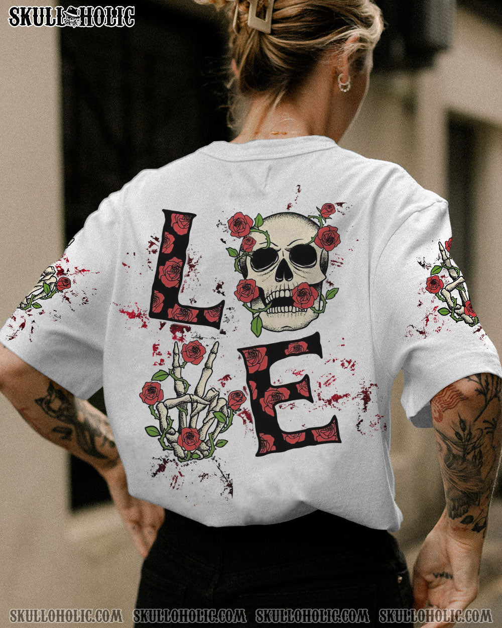 LOVE SKULL ROSE ALL OVER PRINT – TLTW0803232