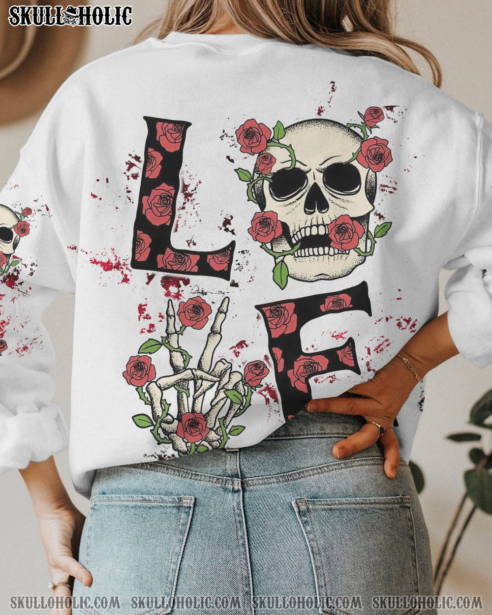 LOVE SKULL ROSE ALL OVER PRINT – TLTW0803232