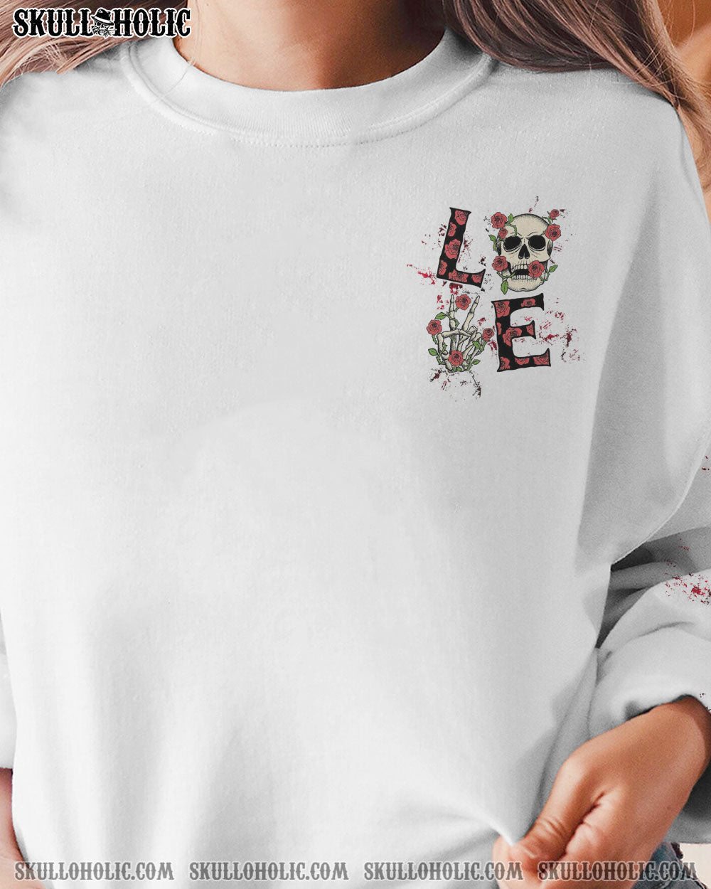 LOVE SKULL ROSE ALL OVER PRINT – TLTW0803232