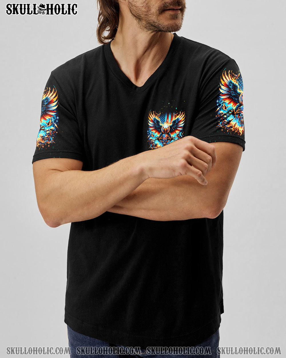 MAGA BY CHOICE SKULL EAGLE ALL OVER PRINT – TLNT3101244