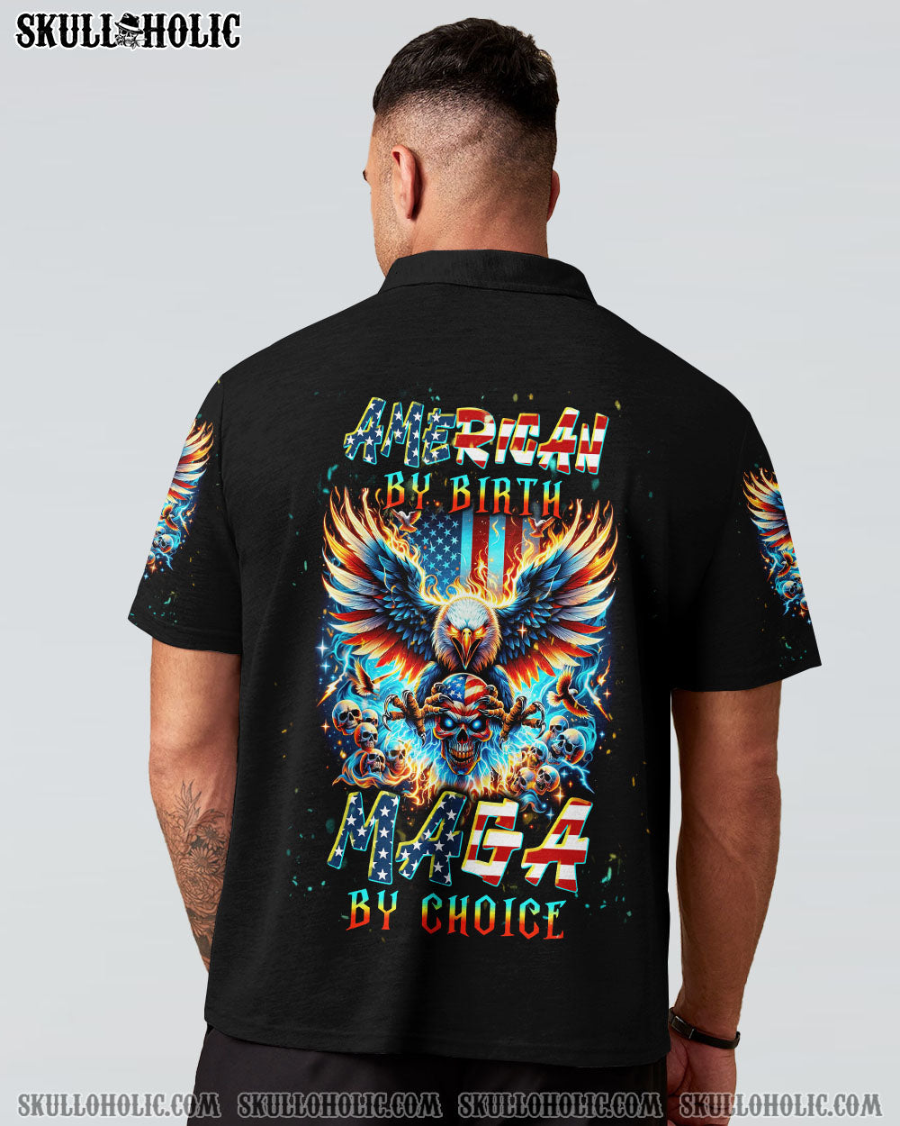 MAGA BY CHOICE SKULL EAGLE ALL OVER PRINT – TLNT3101244