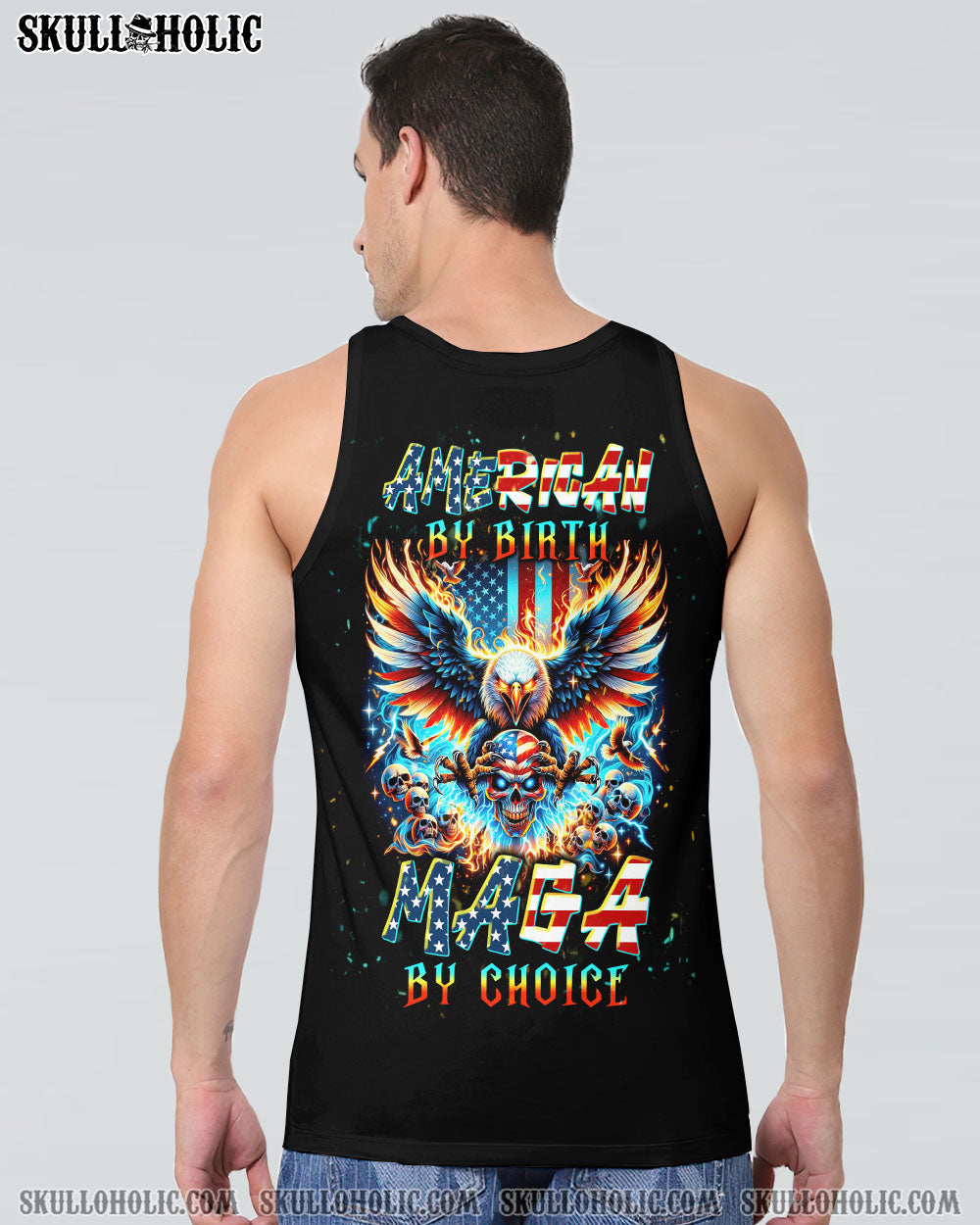 MAGA BY CHOICE SKULL EAGLE ALL OVER PRINT – TLNT3101244