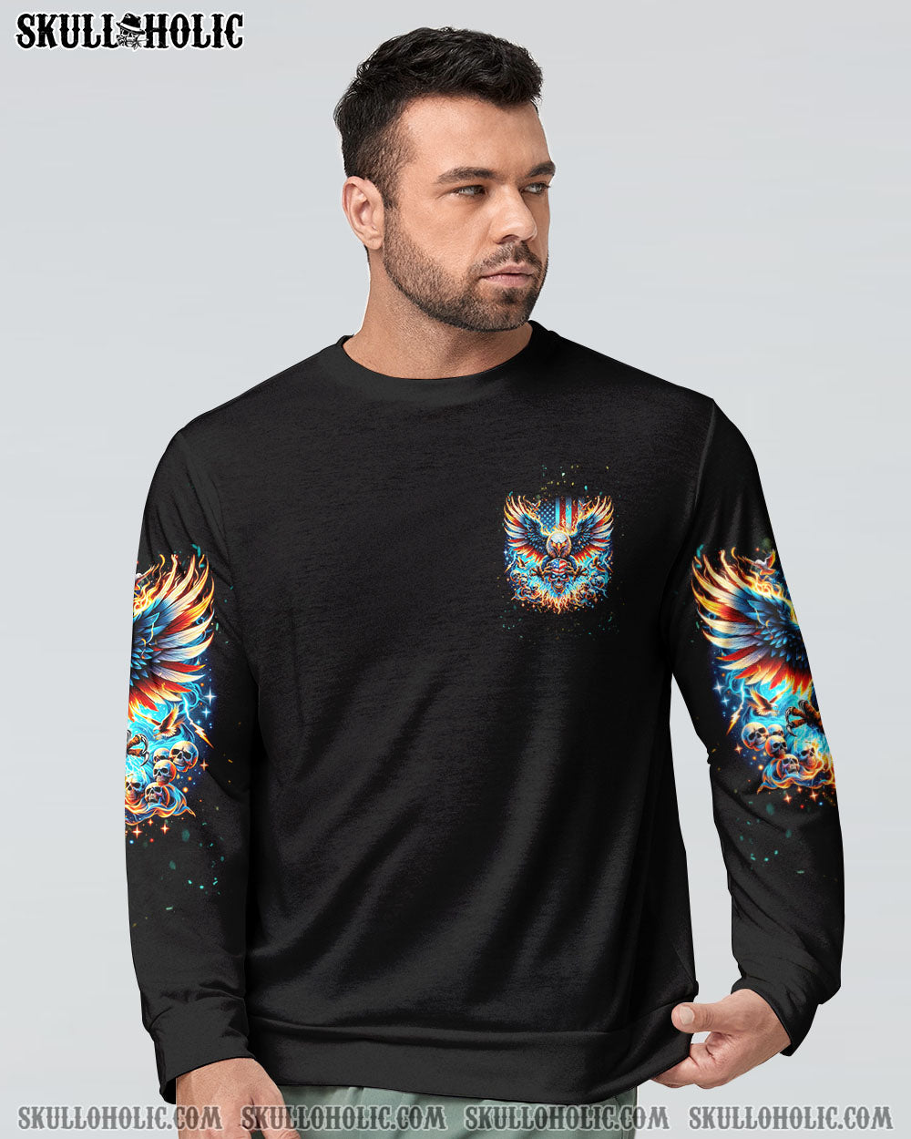 MAGA BY CHOICE SKULL EAGLE ALL OVER PRINT – TLNT3101244