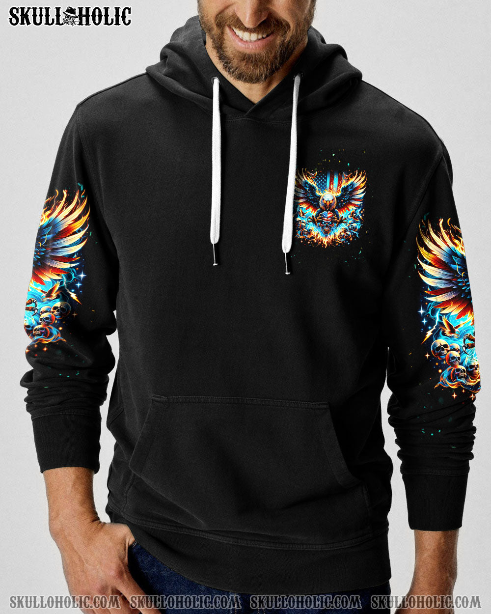MAGA BY CHOICE SKULL EAGLE ALL OVER PRINT – TLNT3101244