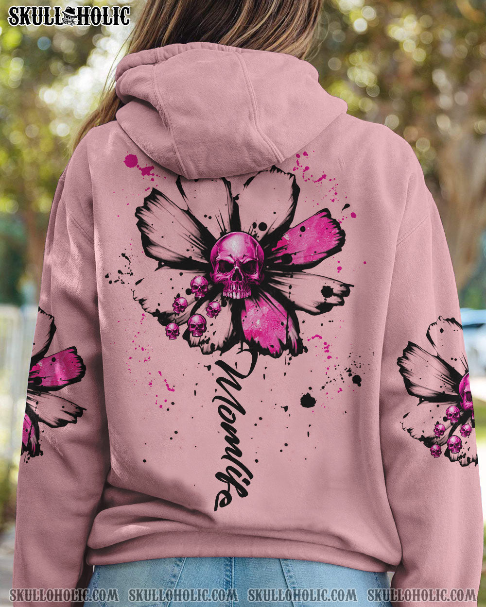 MOM LIFE DAISY SKULL ALL OVER PRINT – TLNZ2402234